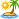 Island with a palm tree